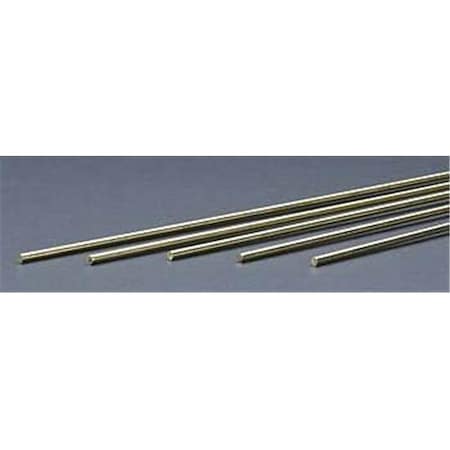 K&S Engineering K&S Engineering K-S1162 0.13 in. Solid Brass Rod - 8 Piece K+S1162